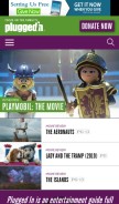 How pluggedin.com looks like on a mobile device such as an iPhone.