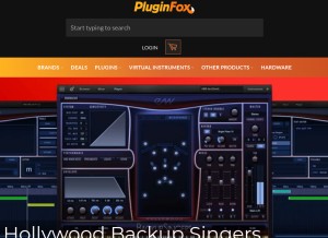 How pluginfox.co looks like on a tablet such as an iPad.