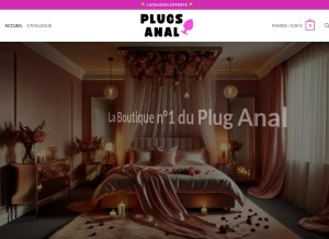 How plugs-anal.com looks like on a tablet such as an iPad.