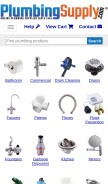How plumbingsupply.com looks like on a mobile device such as an iPhone.