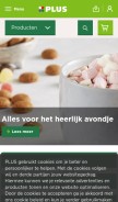 How plus.nl looks like on a mobile device such as an iPhone.