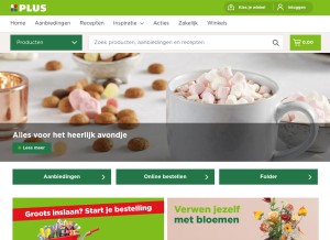 How plus.nl looks like on a tablet such as an iPad.