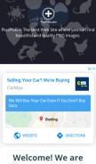 How pluspng.com looks like on a mobile device such as an iPhone.