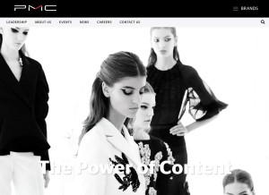 How pmc.com looks like on a tablet such as an iPad.