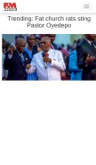 How pmnewsnigeria.com looks like on a mobile device such as an iPhone.