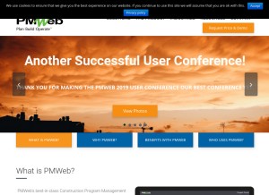 How pmweb.com looks like on a tablet such as an iPad.