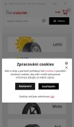 How pneu-kvalitne.cz looks like on a mobile device such as an iPhone.