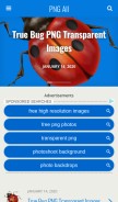 How pngall.com looks like on a mobile device such as an iPhone.