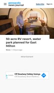 How pnj.com looks like on a mobile device such as an iPhone.