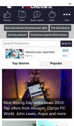 How pocket-lint.com looks like on a mobile device such as an iPhone.