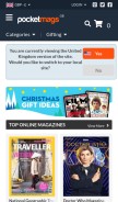 How pocketmags.com looks like on a mobile device such as an iPhone.