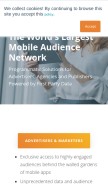 How pocketmath.com looks like on a mobile device such as an iPhone.