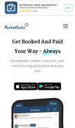 How pocketsuite.io looks like on a mobile device such as an iPhone.