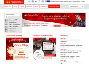How poczta-polska.pl looks like on a tablet such as an iPad.