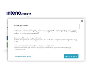 How poczta.fm looks like on a tablet such as an iPad.