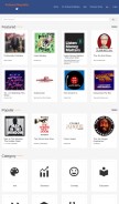 How podcastrepublic.net looks like on a mobile device such as an iPhone.