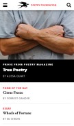How poetryfoundation.org looks like on a mobile device such as an iPhone.