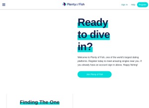 How pof.com looks like on a tablet such as an iPad.