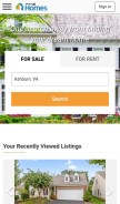 How point2homes.com looks like on a mobile device such as an iPhone.