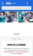 How pointdachat.com looks like on a mobile device such as an iPhone.