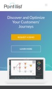 How pointillist.com looks like on a mobile device such as an iPhone.