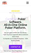 How pokerscript.net looks like on a mobile device such as an iPhone.