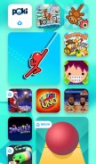 How poki.be looks like on a mobile device such as an iPhone.