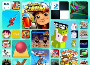How poki.by looks like on a tablet such as an iPad.
