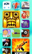 How poki.cn looks like on a mobile device such as an iPhone.