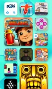 How poki.dk looks like on a mobile device such as an iPhone.