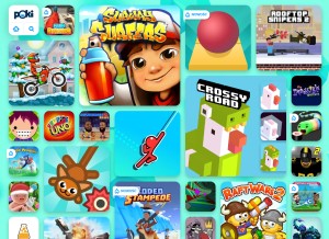 How poki.pl looks like on a tablet such as an iPad.