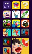 How pokigames.ac looks like on a mobile device such as an iPhone.