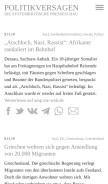 How politikversagen.net looks like on a mobile device such as an iPhone.