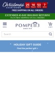 How pompeii3.com looks like on a mobile device such as an iPhone.