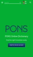How pons.com looks like on a mobile device such as an iPhone.