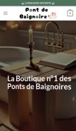 How pont-de-baignoire.com looks like on a mobile device such as an iPhone.