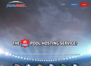 How poolhost.com looks like on a tablet such as an iPad.