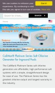 How poolsupplyunlimited.com looks like on a mobile device such as an iPhone.