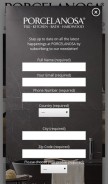 How porcelanosa-usa.com looks like on a mobile device such as an iPhone.