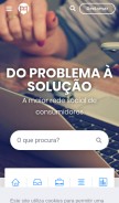 How portaldaqueixa.com looks like on a mobile device such as an iPhone.