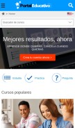 How portaleducativo.net looks like on a mobile device such as an iPhone.