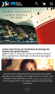 How portoeditora.pt looks like on a mobile device such as an iPhone.