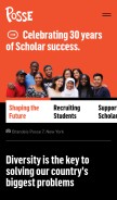 How possefoundation.org looks like on a mobile device such as an iPhone.