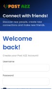 How posta2z.com looks like on a mobile device such as an iPhone.