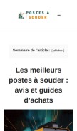 How postesasouder.com looks like on a mobile device such as an iPhone.