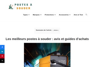 How postesasouder.com looks like on a tablet such as an iPad.