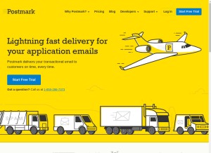 How postmarkapp.com looks like on a tablet such as an iPad.