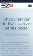 How postmaster.hu looks like on a mobile device such as an iPhone.