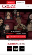 How postshowrecaps.com looks like on a mobile device such as an iPhone.
