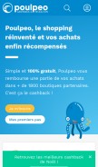 How poulpeo.com looks like on a mobile device such as an iPhone.